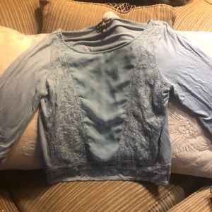 Cute light teal Crop Top